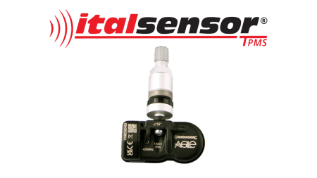 Senzori presiune roti - Senzor presiune roti (TPMS) universal Italsensor Agile 433 MHz - valva argintie