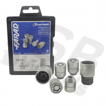 Set piulite antifurt Starlock M12x1.25 RA1/E cu 2 chei [1]