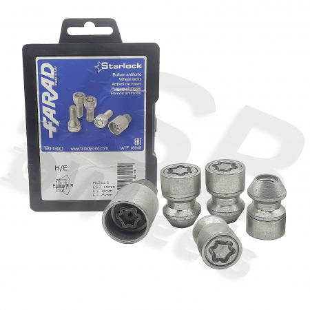 Set piulite antifurt Starlock M12x1.5 H/E [1]