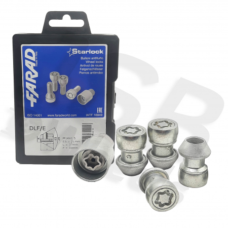 Set piulite antifurt Starlock M14x1.5 DLF/E [1]
