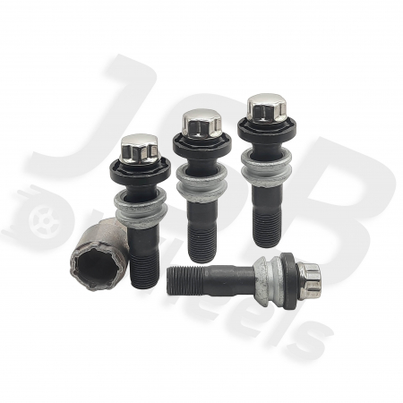 Antifurt roti - Set prezoane antifurt negre Galaxylock M15x1.25 PM1AF/M