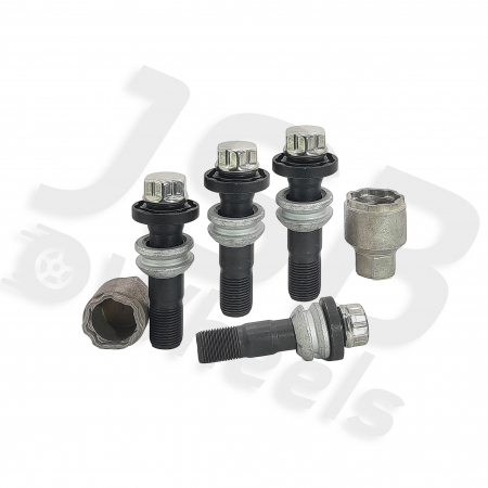 Antifurt roti - Set prezoane antifurt negre Galaxylock M15x1.25 PM1AF/M cu 2 chei