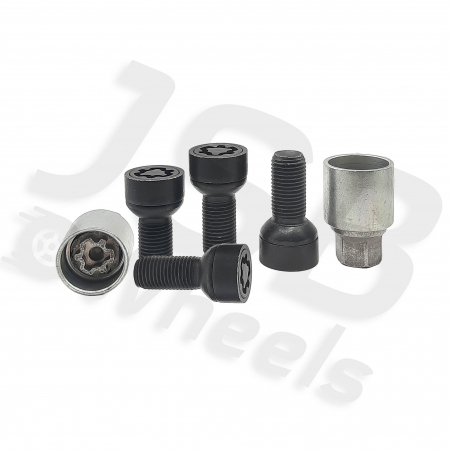 Antifurt roti - Set prezoane antifurt negre Starlock M14x1.5 ZA/E cu 2 chei