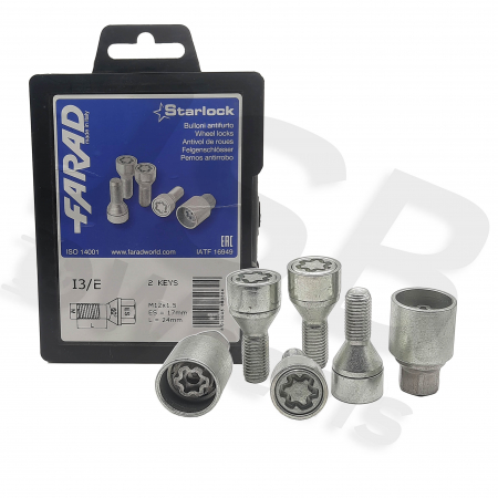 Set prezoane antifurt Starlock M12x1.5 I3/E cu 2 chei [1]