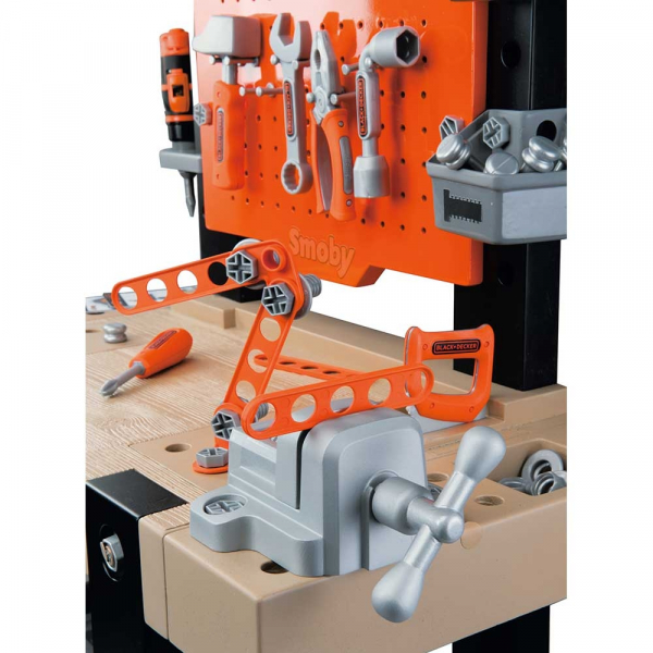 Atelier Smoby Black & Decker Bricolo Center cu accesorii [7]