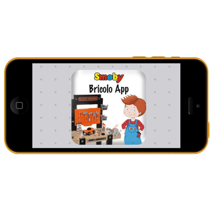 Atelier Smoby Black & Decker Bricolo One cu accesorii [7]