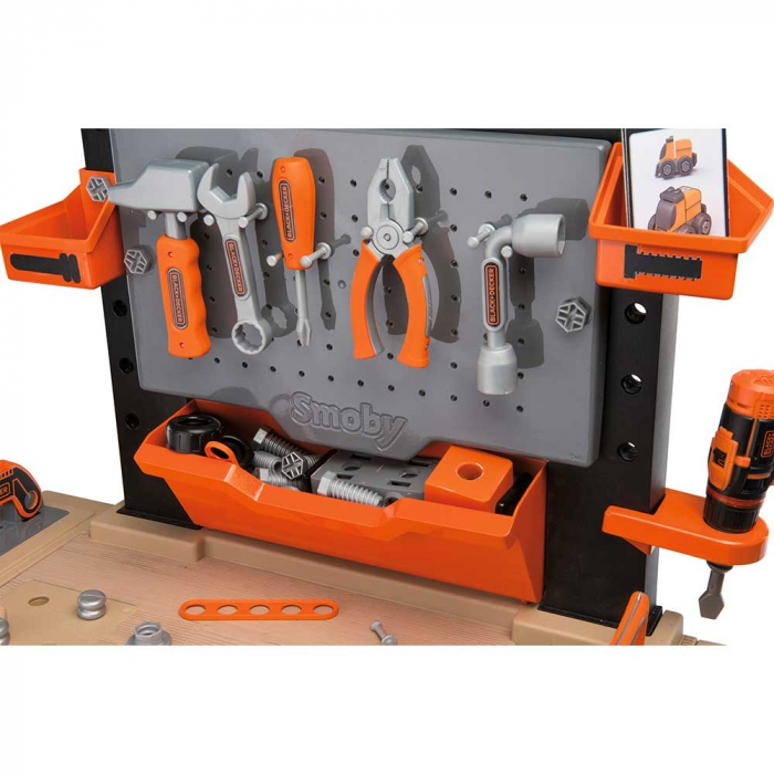 Atelier Smoby Black & Decker Bricolo Ultimate cu accesorii [6]