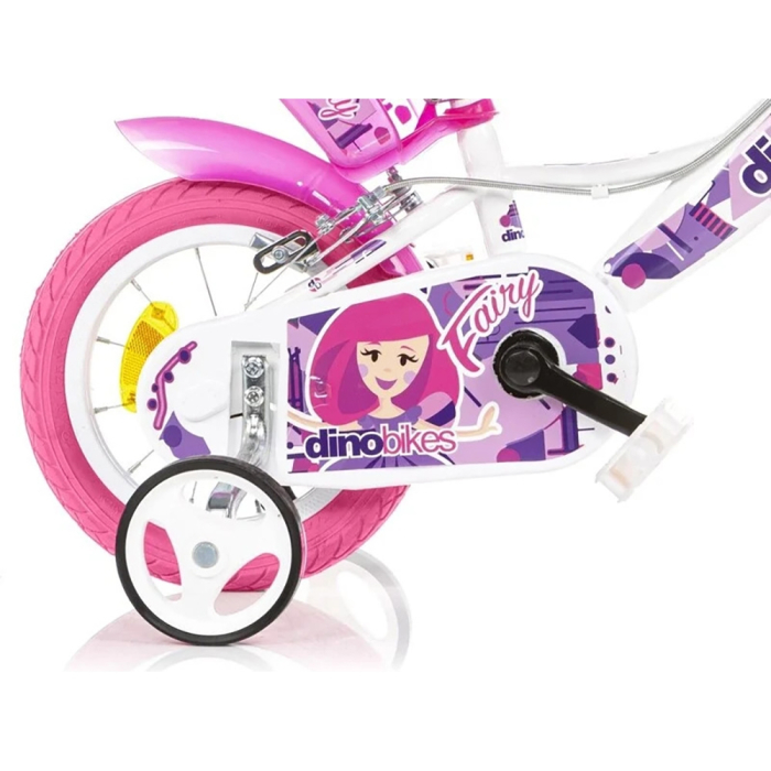 Bicicleta copii Dino Bikes 12" Fairy alb [5]