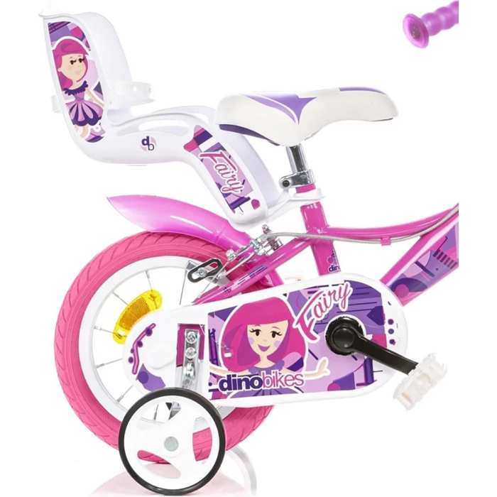 Bicicleta copii Dino Bikes 12" Fairy roz [3]