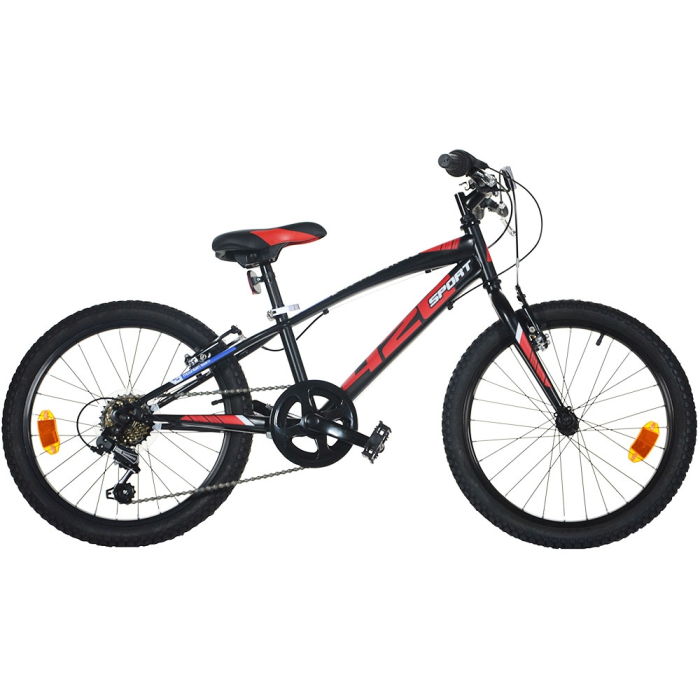 Bicicleta copii Dino Bikes 20" MTB baieti Sport negru cu 6 viteze [1]