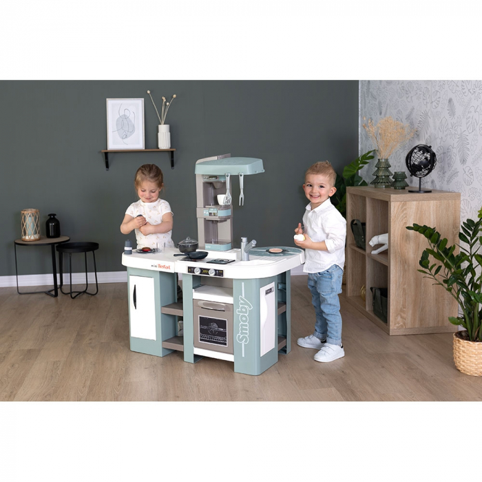 Bucatarie Smoby Tefal Studio XL Bubble albastru cu accesorii [11]