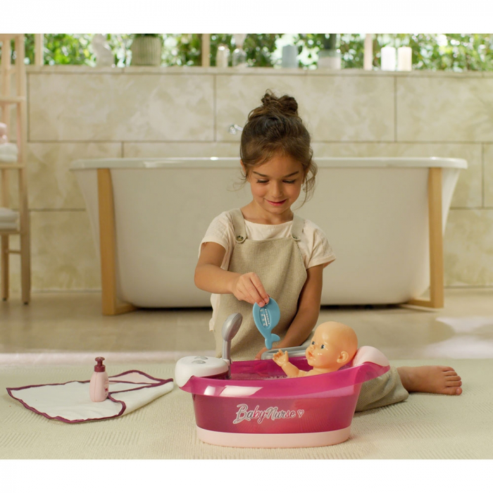 Cadita pentru papusa Smoby Baby Nurse Baleno Bath [14]