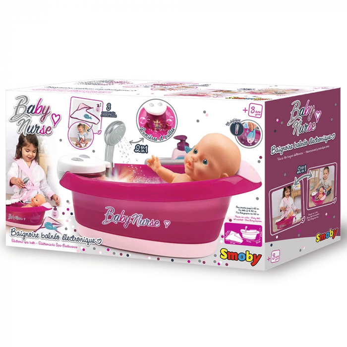 Cadita pentru papusa Smoby Baby Nurse Baleno Bath [5]