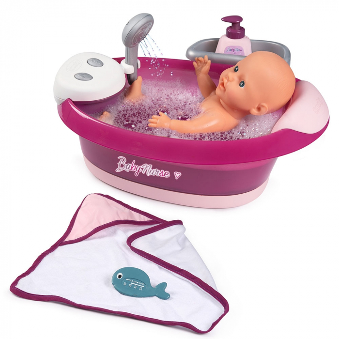 Cadita pentru papusa Smoby Baby Nurse Baleno Bath [3]