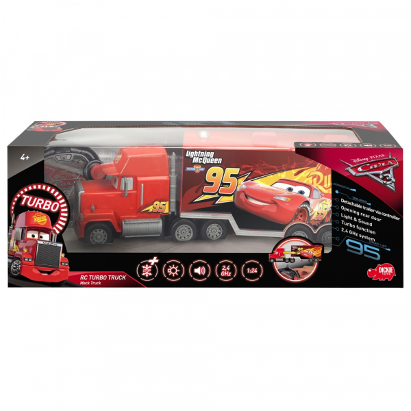 Camion Dickie Toys Cars 3 Turbo Truck Mack cu telecomanda [5]