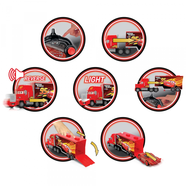 Camion Dickie Toys Cars 3 Turbo Truck Mack cu telecomanda [4]