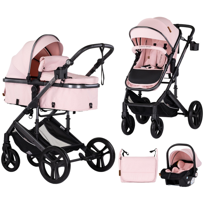 Carucior Chipolino Amore 3 in 1 pink marshmallow [1]