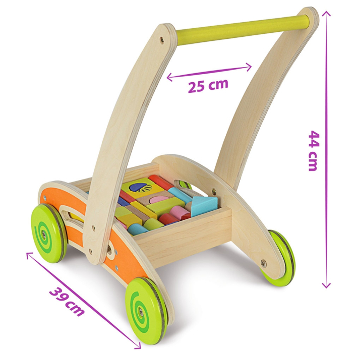 Carucior Eichhorn Activity Walker cu 35 cuburi [6]