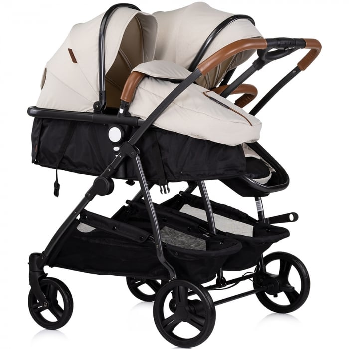 Carucior gemeni Chipolino Duo Smart 2 in 1 biscotta [2]