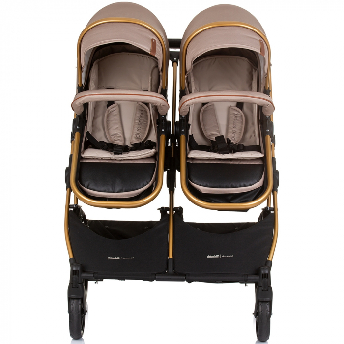 Carucior gemeni Chipolino Duo Smart 2 in 1 golden beige [8]