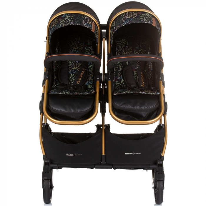 Carucior gemeni Chipolino Duo Smart 2 in 1 obsidian leaves [8]