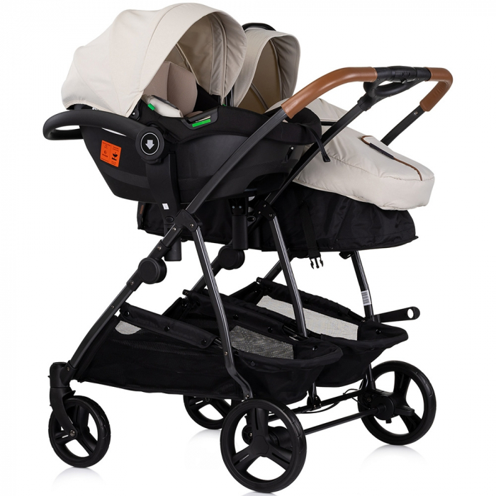 Carucior gemeni Chipolino Duo Smart 3 in 1 biscotta [10]