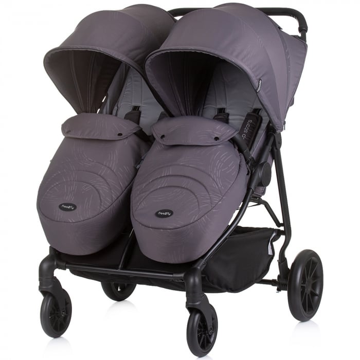 Carucior gemeni Chipolino Top Stars anthracite [2]