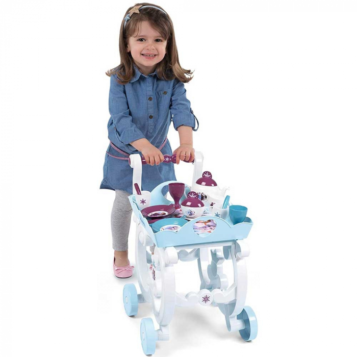 Carucior servire ceai Smoby Frozen 2 XL cu 17 accesorii [4]
