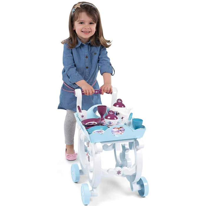 Carucior servire ceai Smoby Frozen 2 XL cu 17 accesorii [4]
