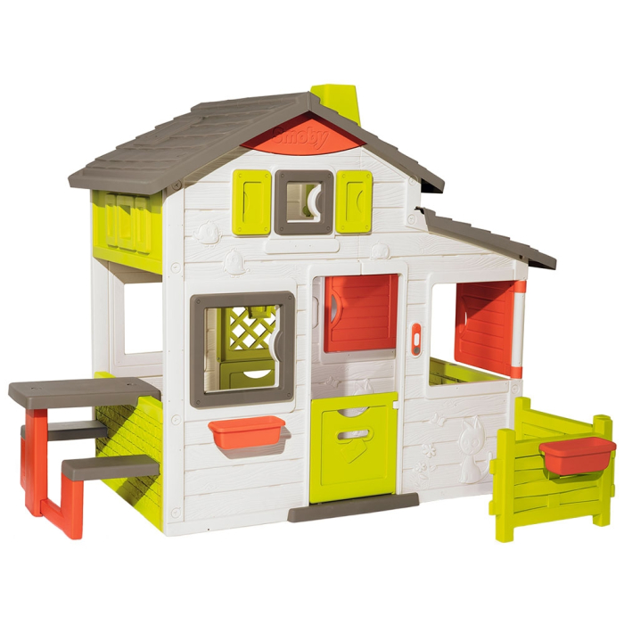 Casuta pentru copii Smoby Friends Playhouse Neo cu gradina [1]