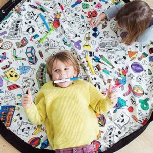 Covoras de joaca si saculet de jucarii 2 in 1 - Toys - Coloreaza-ma [3]