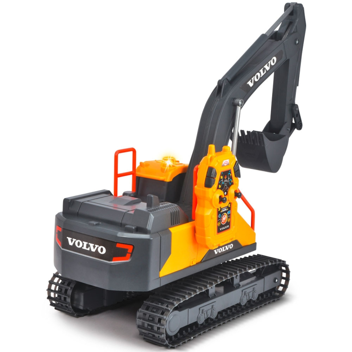 Excavator Dickie Toys Volvo Mining Excavator 60 cm cu telecomanda, lumini si sunete gri [2]
