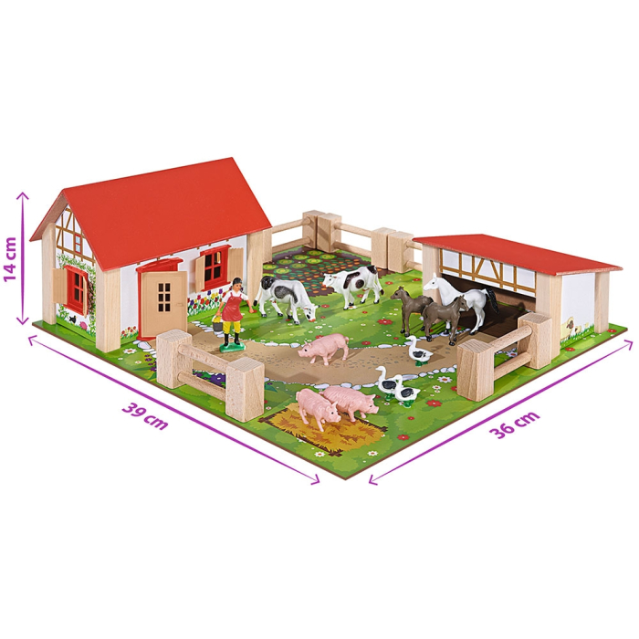 Ferma din lemn Eichhorn 39x36x14 cm cu accesorii [5]