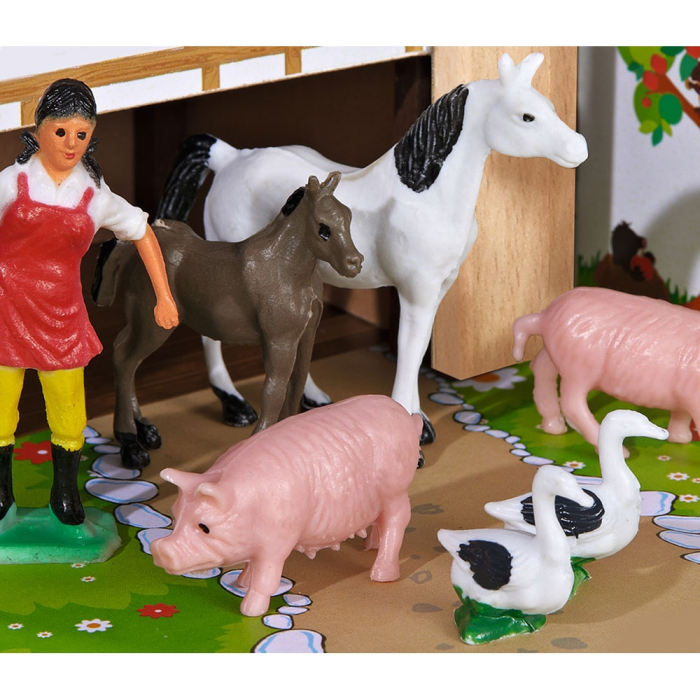 Ferma din lemn Eichhorn 39x36x14 cm cu accesorii [3]