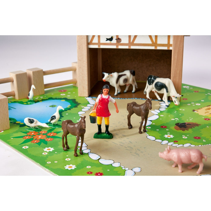 Ferma din lemn Eichhorn 51x36x17 cm cu 20 accesorii [4]