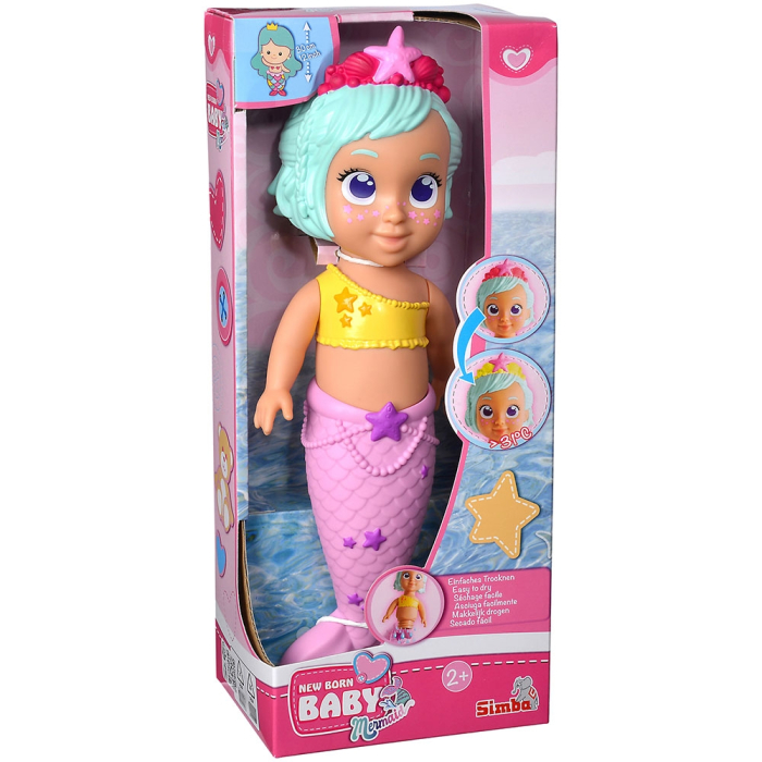 Jucarie de baie Simba New Born Baby Mermaid 30 cm [9]