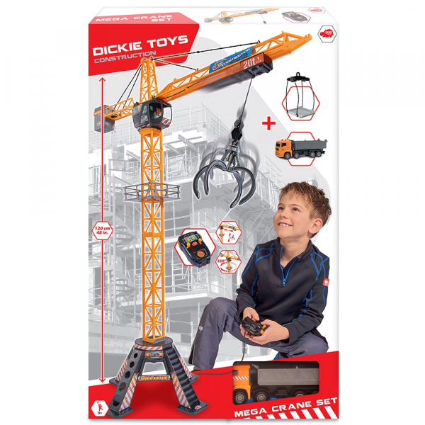 Jucarie Dickie Toys Macara Mega Crane cu camion si telecomanda [4]