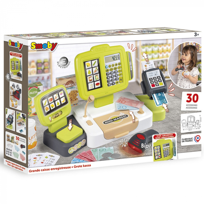 Jucarie Smoby Casa de marcat Large Cash Register verde [7]