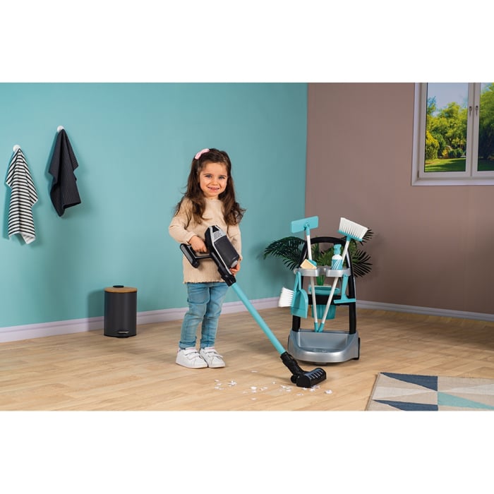 Jucarie Smoby Set curatenie cu troller si aspirator electronic Rowenta negru [10]