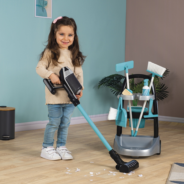 Jucarie Smoby Set curatenie cu troller si aspirator electronic Rowenta negru [6]
