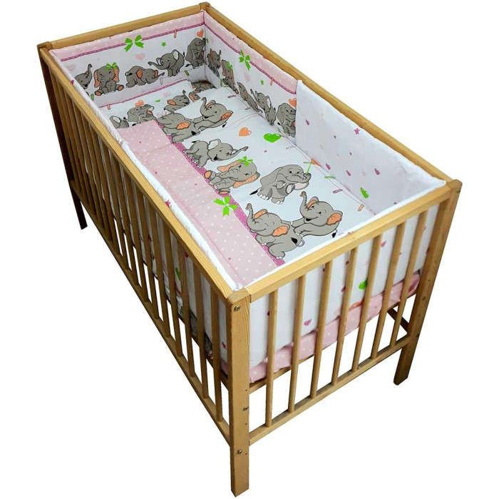 Lenjerie patut Hubners Elefantii Jucausi 5 piese [1]