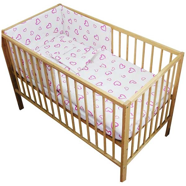 Lenjerie patut Hubners Inimioare 4 piese [1]