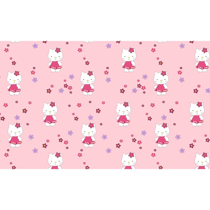 Lenjerie patut Hubners Kitty Floricele 4 piese roz [2]