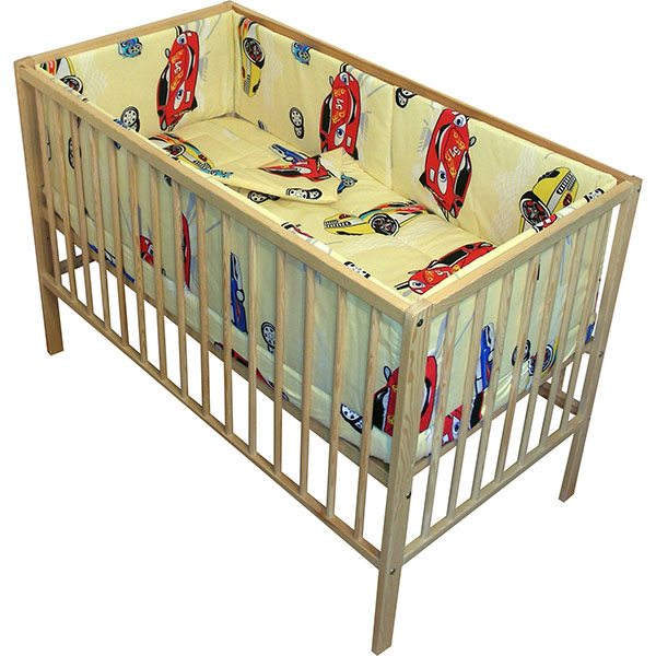 Lenjerie patut Hubners Masinute 5 piese crem [1]