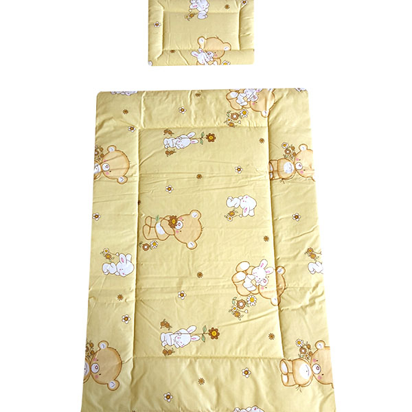 Lenjerie patut Hubners Ursulet cu Iepuras 4 piese crem [3]