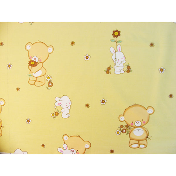 Lenjerie patut Hubners Ursulet cu Iepuras 4 piese crem [2]