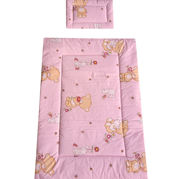 Lenjerie patut Hubners Ursulet cu Iepuras 4 piese roz [3]