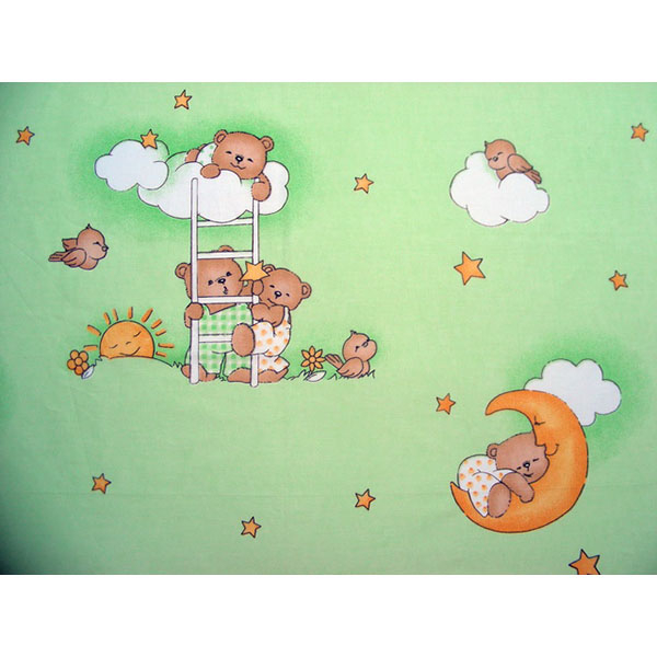 Lenjerie patut Hubners Ursulet Somn Usor 4 piese verde [2]