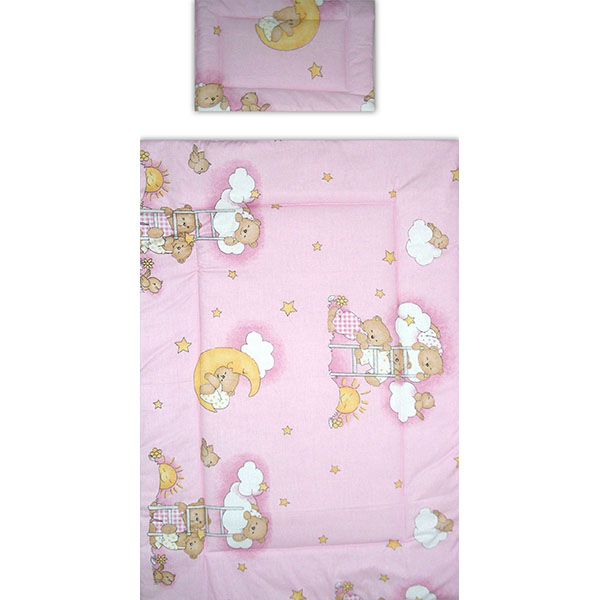 Lenjerie patut Hubners Ursulet Somn Usor 5 piese roz [3]