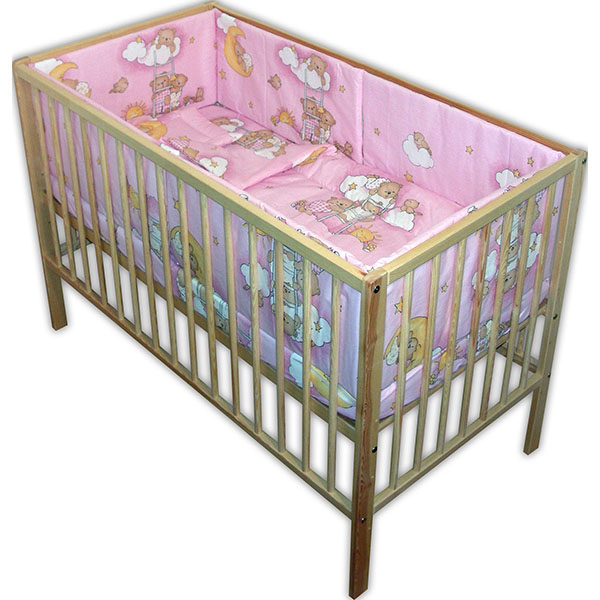 Lenjerie patut Hubners Ursulet Somn Usor 5 piese roz [1]